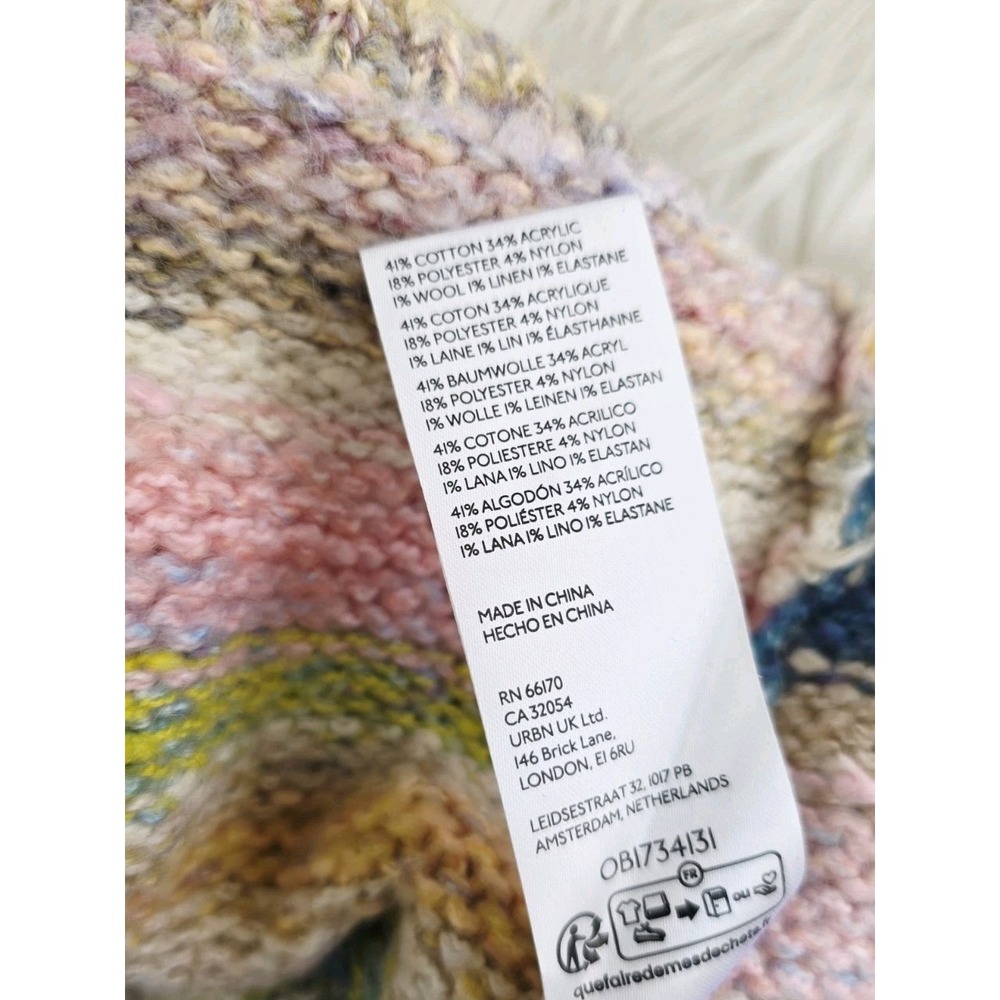 Anthropologie Pilcro Multicolor Boho Knit Sweater Tank Top Women's size Medium - Picture 8 of 10